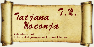 Tatjana Moconja vizit kartica